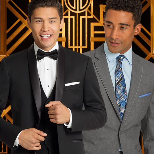 great gatsby black suits